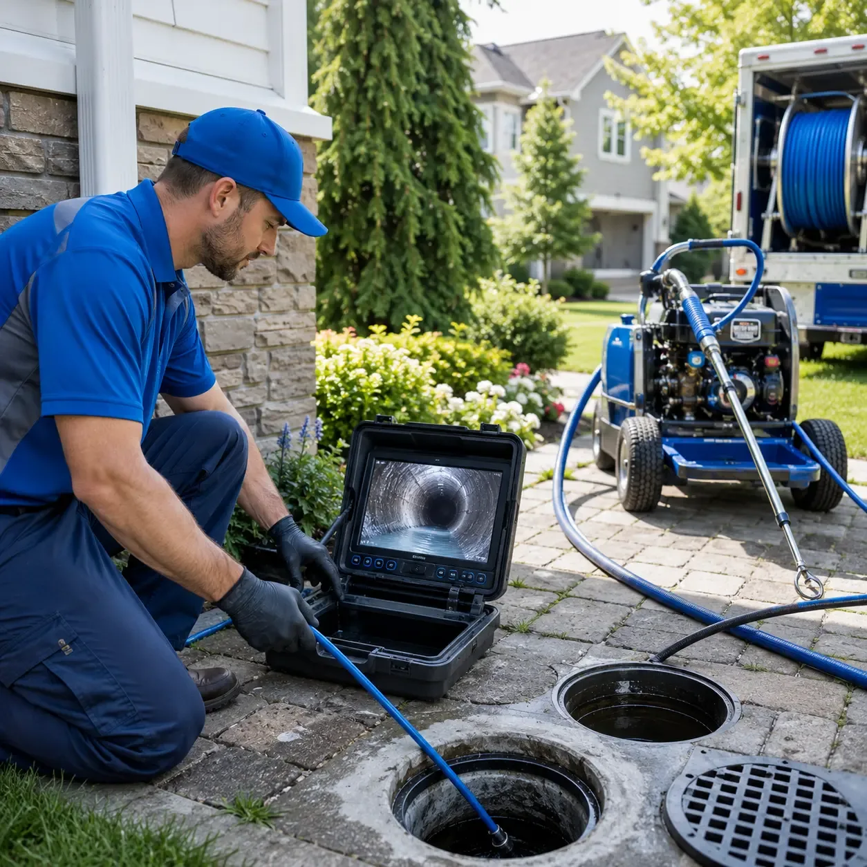 Outdoor drain cleaning professionals serving Lake Pleasant, MA