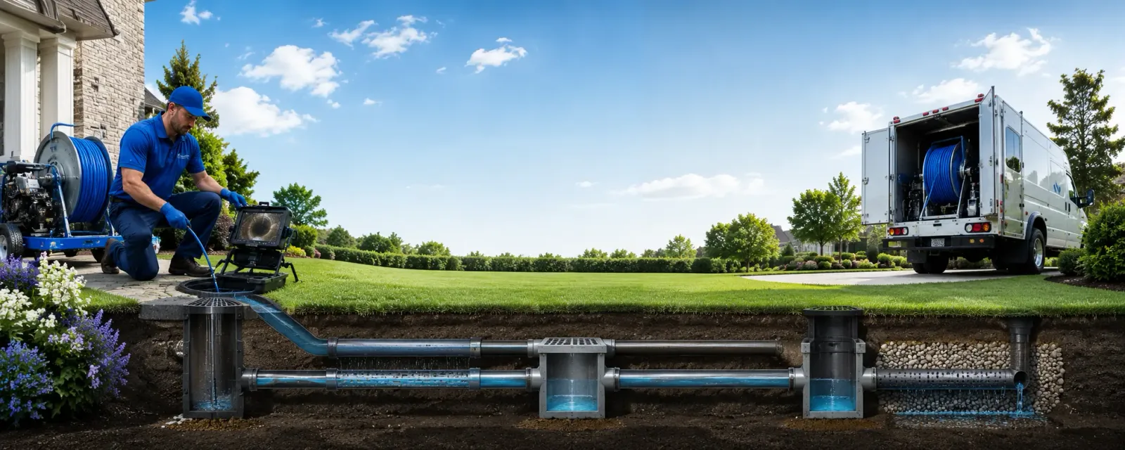 Outdoor drain cleaning information for Lake Pleasant, MA